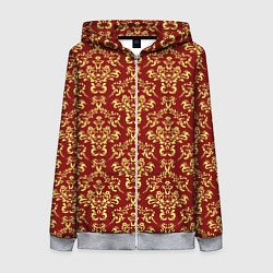 Толстовка на молнии женская Викторианский колорит, цвет: 3D-меланж