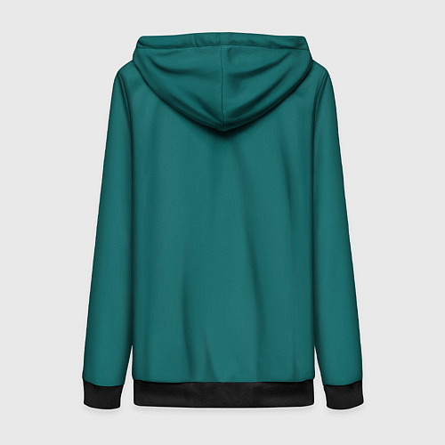 Женская толстовка на молнии Игрок 390 - Игра в кальмара / 3D-Черный – фото 2