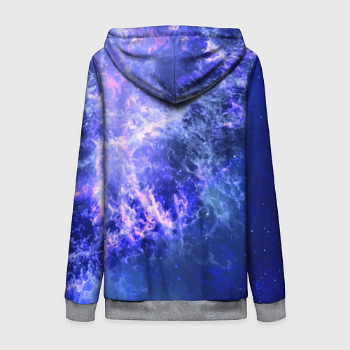 Женская толстовка на молнии Homer Simpson is a brave astronaut / 3D-Меланж – фото 2