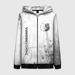 Толстовка на молнии женская Danganronpa - white gradient вертикально, цвет: 3D-черный