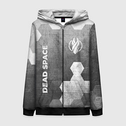 Женская толстовка на молнии Dead Space - grey gradient вертикально