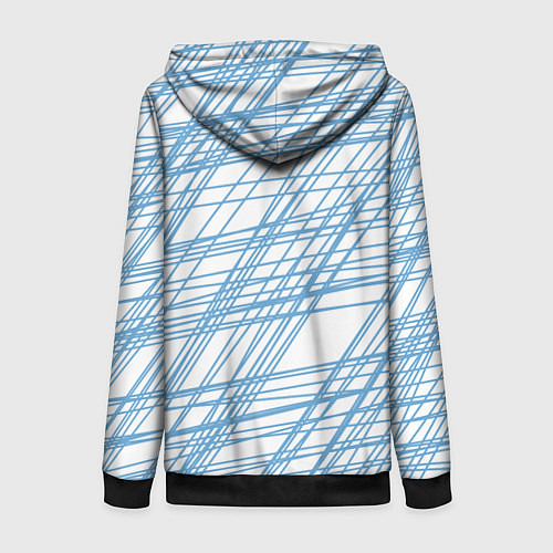 Женская толстовка на молнии Паутина проводов / 3D-Черный – фото 2