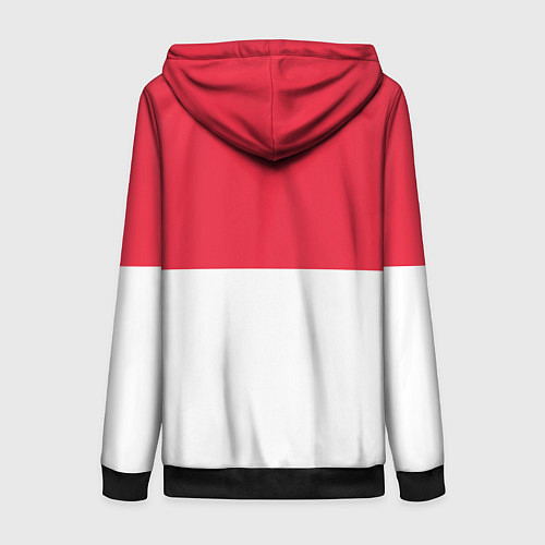 Женская толстовка на молнии 30 Seconds to Mars poster / 3D-Черный – фото 2