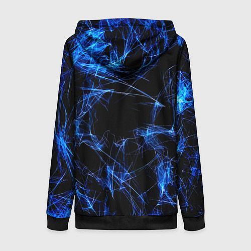 Женская толстовка на молнии Monster energy искры дымы / 3D-Черный – фото 2