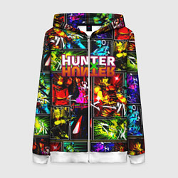 Женская толстовка на молнии Hunter x hunter neon anime