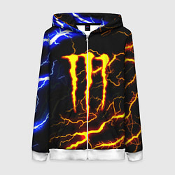 Женская толстовка на молнии Monster energy шторм