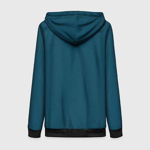 Женская толстовка на молнии Рок н ролл шум / 3D-Черный – фото 2