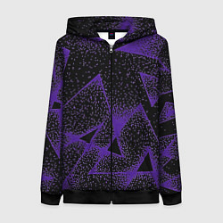 Женская толстовка на молнии The triangle is purple