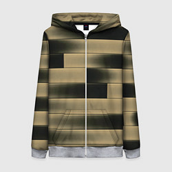 Женская толстовка на молнии Color yellow square