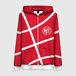 Женская толстовка на молнии Atlanta Hawks NBA team
