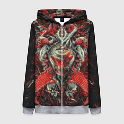 Женская толстовка на молнии Doom постер к игре