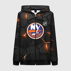 Женская толстовка на молнии Нью Йорк Айлендерс - НХЛ хоккей