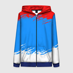 Женская толстовка на молнии Патриот - флаг