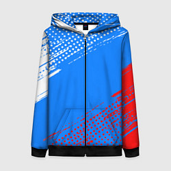 Женская толстовка на молнии Патриот - флаг