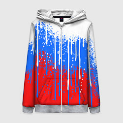 Женская толстовка на молнии Патриот - флаг