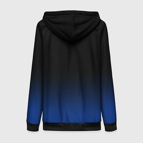 Женская толстовка на молнии Монреаль Канадиенс - градиент / 3D-Черный – фото 2