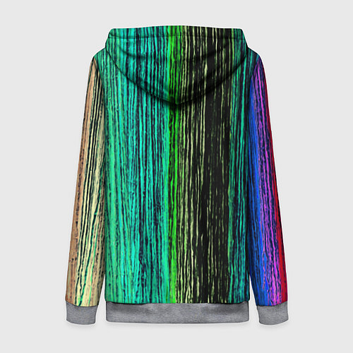 Женская толстовка на молнии Цветовая палитра / 3D-Меланж – фото 2