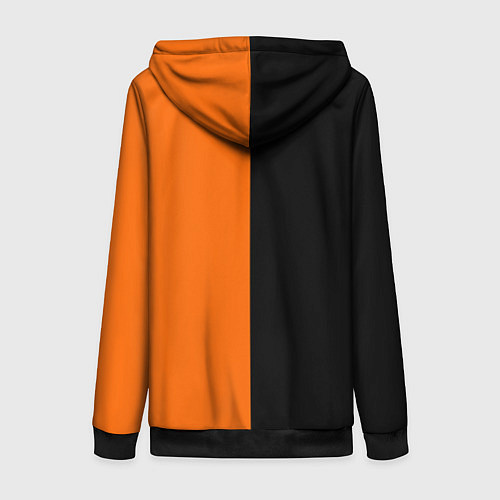 Женская толстовка на молнии ФК Урал - два цвета / 3D-Черный – фото 2