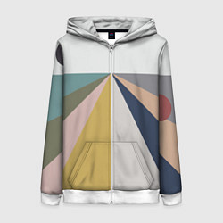 Женская толстовка на молнии Черное солнце красная луна