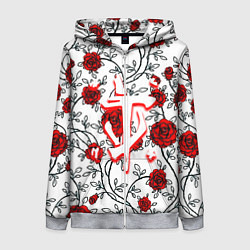 Женская толстовка на молнии Doom розы