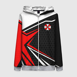 Женская толстовка на молнии Umbrella - red uniform