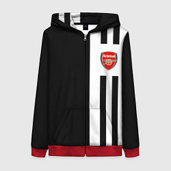 Толстовка на молнии женская Arsenal спорт линии, цвет: 3D-красный