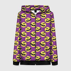 Женская толстовка на молнии Паттерн с летучими мышами