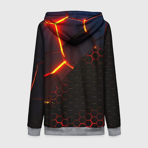 Женская толстовка на молнии Monster energy броня краски / 3D-Меланж – фото 2