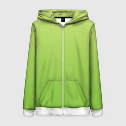 Женская толстовка на молнии Color lime green