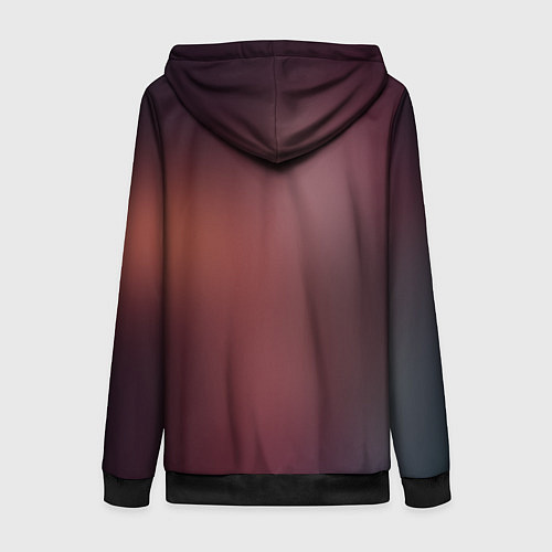 Женская толстовка на молнии Juggernaut / 3D-Черный – фото 2