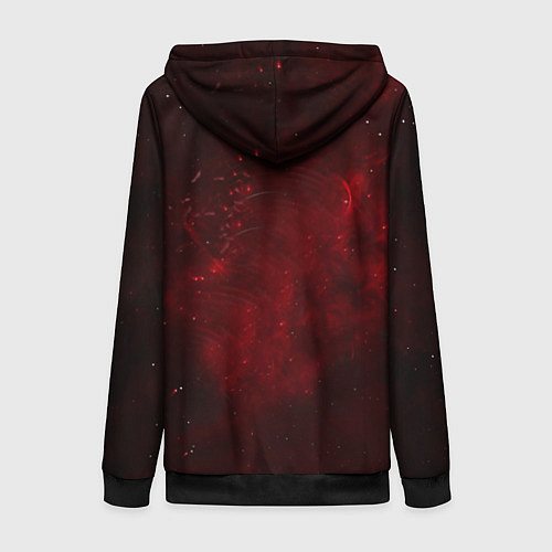 Женская толстовка на молнии Pirate Station: Blood Face / 3D-Черный – фото 2