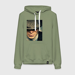 Толстовка-худи хлопковая женская Peaky Blinders, цвет: авокадо