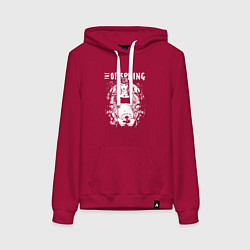 Толстовка-худи хлопковая женская The Offspring: Days go by, цвет: маджента