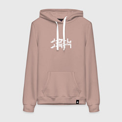 Толстовка-худи хлопковая женская No Game No Life, цвет: пыльно-розовый