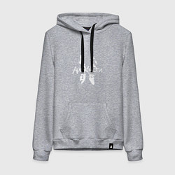 Толстовка-худи хлопковая женская Агата Кристи, цвет: меланж