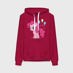 Толстовка-худи хлопковая женская Young Pinkie Pie, цвет: маджента