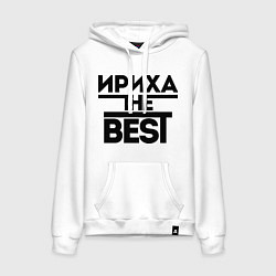 Толстовка-худи хлопковая женская Ириха the best, цвет: белый