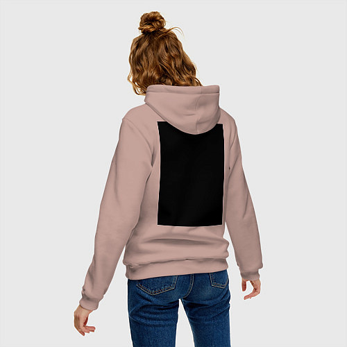 Женская толстовка-худи Достоевский Федор / Пыльно-розовый – фото 4