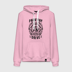 Толстовка-худи хлопковая женская Parkway Drive: Australia, цвет: светло-розовый