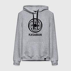 Толстовка-худи хлопковая женская Kasabian: Symbol, цвет: меланж