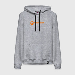 Толстовка-худи хлопковая женская Black Mesa: Research Facility, цвет: меланж