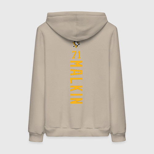 Женская толстовка-худи Pittsburgh Penguins: Evgeni Malkin / Миндальный – фото 2