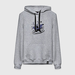 Толстовка-худи хлопковая женская Hollow Knight, цвет: меланж