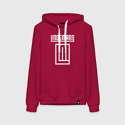 Толстовка-худи хлопковая женская LINDEMANN, цвет: маджента