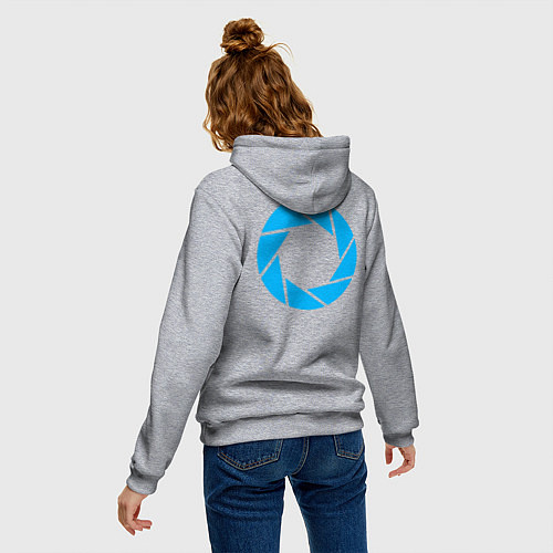 Женская толстовка-худи Aperture Laboratorie / Меланж – фото 4