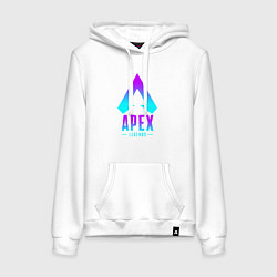 Толстовка-худи хлопковая женская APEX LEGENDS, цвет: белый