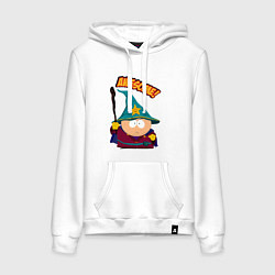 Толстовка-худи хлопковая женская CARTMAN, цвет: белый