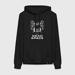 Толстовка-худи хлопковая женская DEAD SPACE МЁРТВЫЙ КОСМОС, цвет: черный