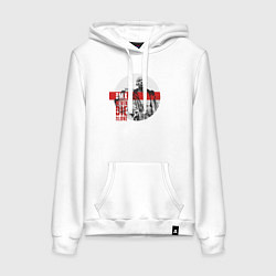 Толстовка-худи хлопковая женская DMX Earl Simmons, цвет: белый