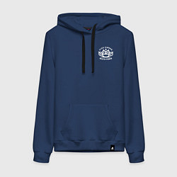 Толстовка-худи хлопковая женская Five Finger Death Punch 5FDP, цвет: тёмно-синий